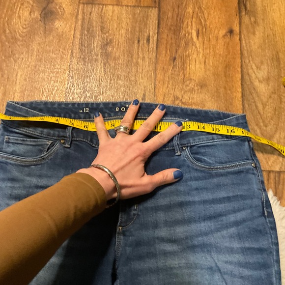 White House Black Market Size 12 The Boot Denim Jeans Medium Blue Womens - Picture 3 of 9